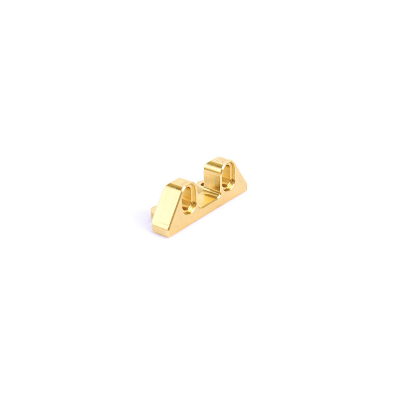 R8 Rear Low Arm Bracket RF-Brass +15g R8 Rear Low Arm Bracket RF-Brass +15g