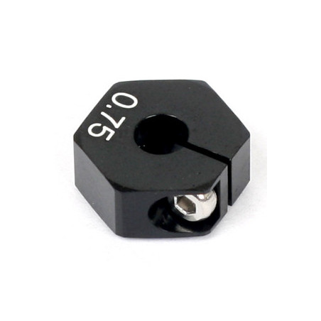 Hex Wheel Hub Offset +0.75mm Alu (2pcs)