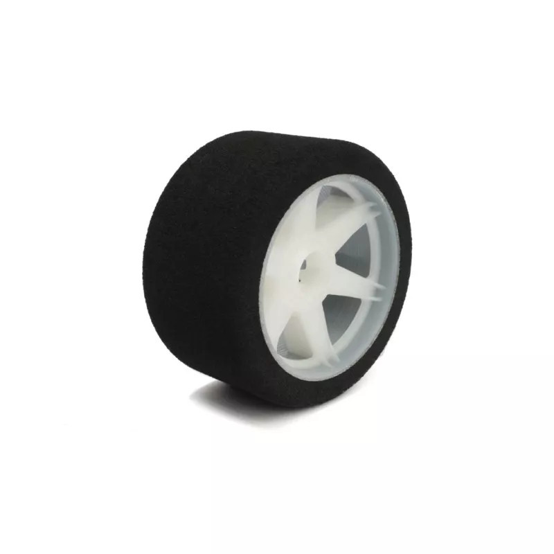 HOT RACE- PAIR OF FRONT TYRES 1\8 SHORE 32 ON LIGHT RIMS - 69mm HOT RACE- PAIR OF FRONT TYRES 1\8 SHORE 32 ON LIGHT RIMS - 69mm