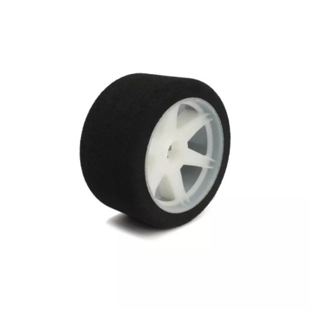 HOT RACE- PAIR OF FRONT TYRES 1\8 SHORE 32 ON LIGHT RIMS - 69mm