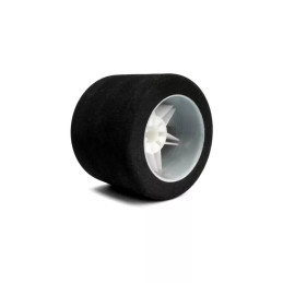 HOT RACE PAIR OF REAR TYRES 1\8 SHORE 35 ON LIGHT RIMS - 76mm