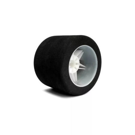 HOT RACE PAIR OF REAR TYRES 1\8 SHORE 35 ON LIGHT RIMS - 76mm