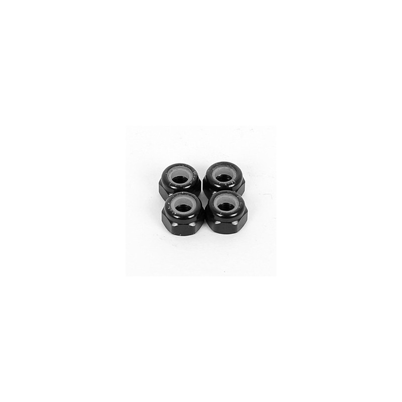 3mm Nylon Nut-Black Alu (4) 3mm Nylon Nut-Black Alu (4)