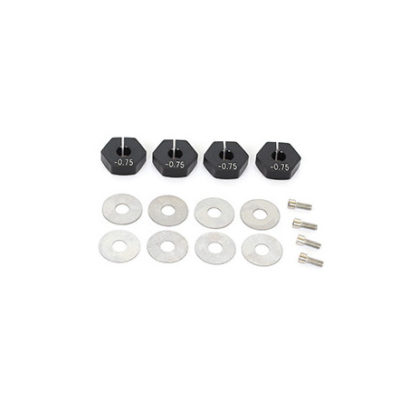 Hex Wheel Hub Offset -0.75mm Set with Shims